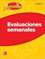 MARAVILLAS EVALUACIONES SEMANALES GRADO 5 0021329117 Book Cover