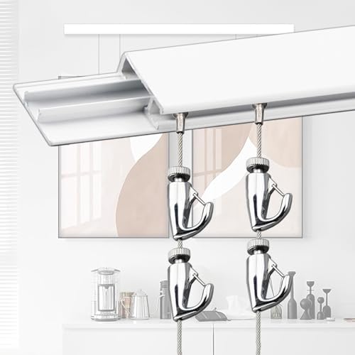 sN`[nK[gbNLbg M[X^C̎ʐ^݂艺VXe - ʐ^⑕i݂艺邽߂̔A~gbNƃP[uƃtbN2pbN(Style A,White Track 2m/78.7in)