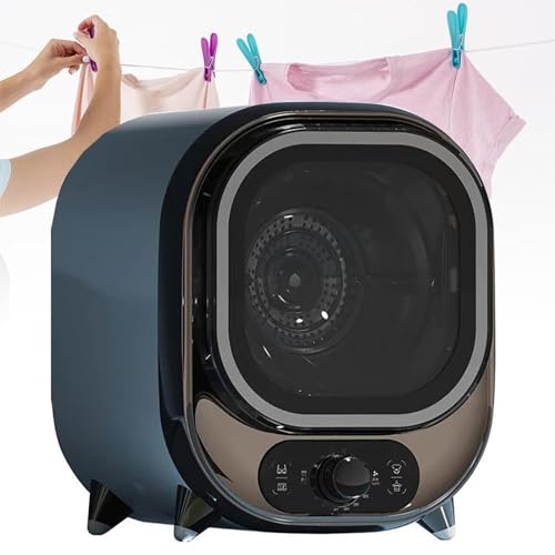 Mini sèche-linge ventilé compact marron fini le linge humide en studio - 2
