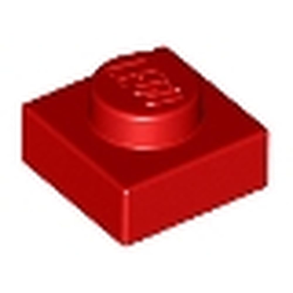 LEGO Brick Plate 1 x 1, Part 3024 (Red, 50, count) — image 1