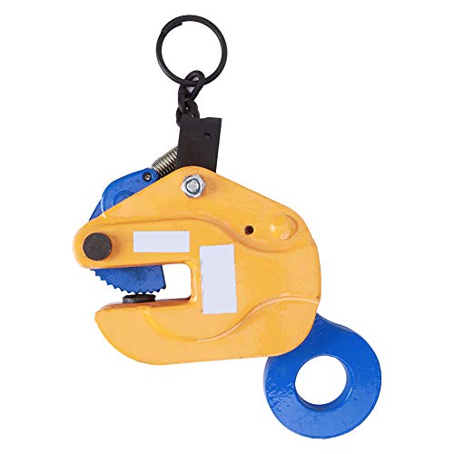 Pince de Levage à Plaque Verticale en Acier allié 1T, équipement à Ressort Antidérapant, et Facile à Utiliser pour les Pièces Mécaniques