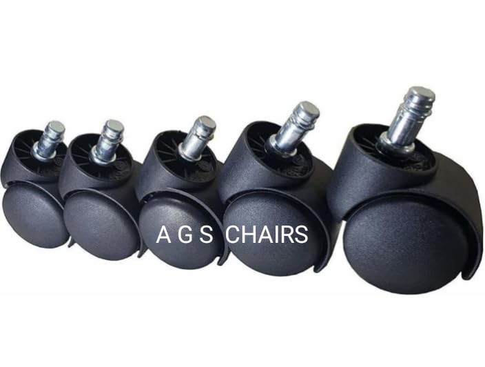 Image of A G S CHAIRS revolving chair wheel fits most of model base (5, Pin type)