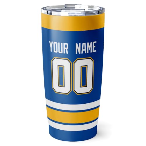 Image of ANTKING St. Louis Tumbler 20oz Custom Name Number Travel Mug Gifts | Stainless Steel Insulated Coffee Cup for Men Women