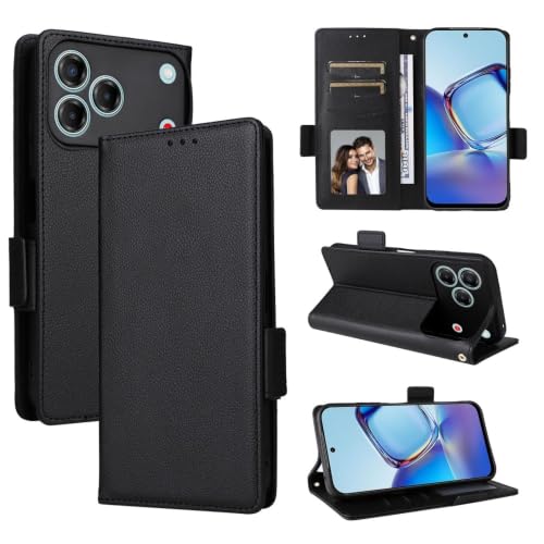 Étui portefeuille ZTE Blade V70 noir idéal pour vos déplacements professionnels