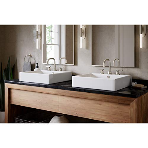 Symmons Slw-3512-Stn-1.0 Dia Widespread 2-Handle Bathroom Faucet With Drain Assembly In Satin Nickel (1.0 Gpm) #TOP1