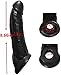 Newly Bigger Reusable Sleeves Girth for Men Male Enhancement Extension Sleeve Massage Couples Toys (Black, 8 inch)