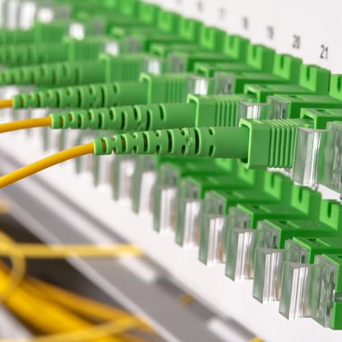 QUARKZMAN Glasfaser Adapter, FC Stecker auf FC Buchse OM3 Kupplung Multimode-Unidirektional Stecker für Optische Kabel, 2 Stück