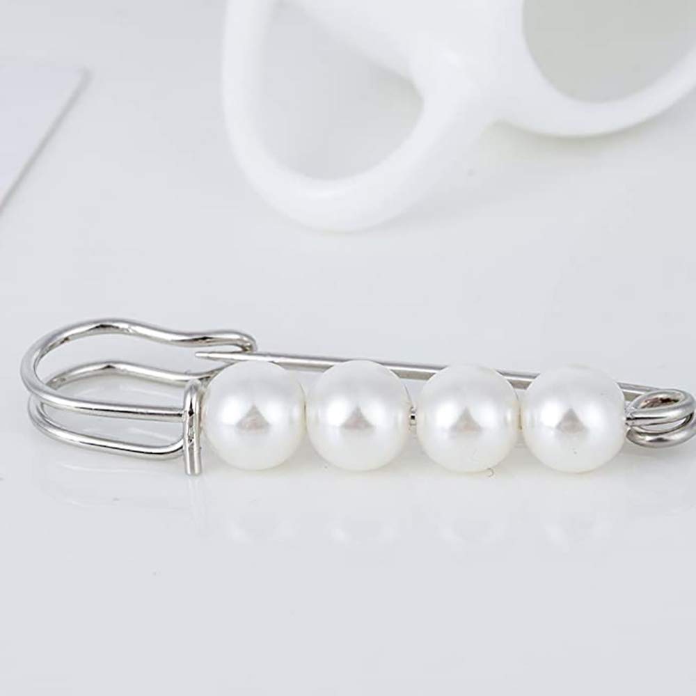 POFET – Broche élégante en fausses perles pour femme