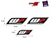 Produktbild Aufkleber Aufkleber Aufkleber Aufkleber Aufkleber Autocollants Kompatibel mit Wp Aufhängung Gabel Auto und Motorrad Print Digital 3 Einheiten REF1