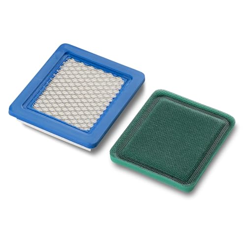 MAXPOWER Conjunto de Filtro de Aire y prefiltro Adecuado para Briggs&Stratton - Número de Referencia 4101, 4915, 491588, 491588S, 5043, 5043A, 5043B, 5043D, 5043H, 5043K