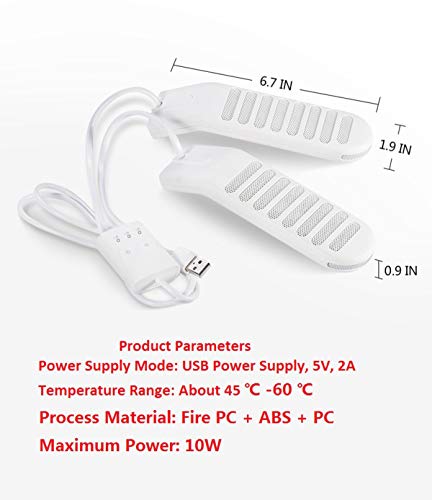 Calentador de Zapatos USB portátil para hogar miniatura 2