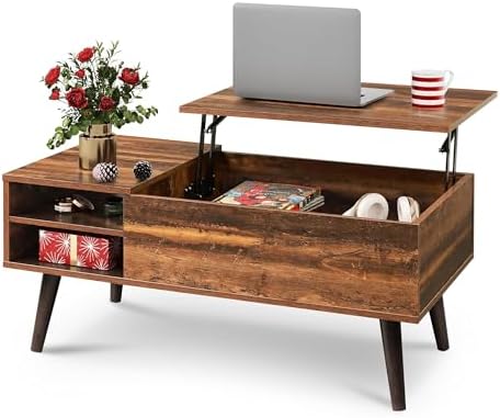 WLIVE Lift Top Coffee Table for Living Room,Small Coffee Table wi...