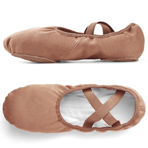Image of Stelle Ballet Shoes for Women Highly Stretch Canvas Split Sole Dance Yoga