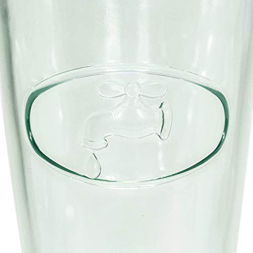Amici Home Italian Recycled Green Water Tap Hiball Glass, 16Oz, Set Of 6 #TOP6