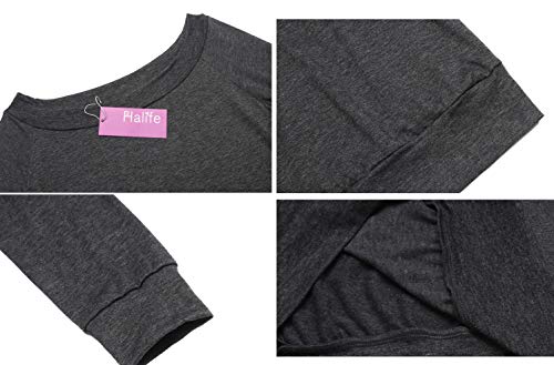 halife women39s long sleeve boat neck off shoulder blouse tops