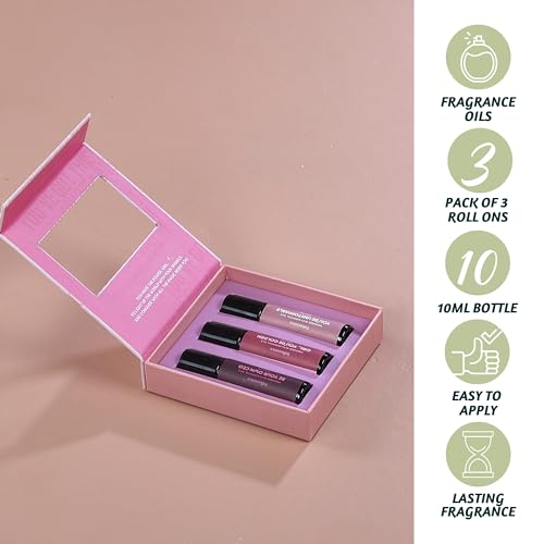 Folkulture Roll On Perfume Set of 3 | Essential Oil Roller Blends or Pheromone Perfumes for Women for Fragrance | Fragrance Oil Roll On | Wild Rose, Peony, Fig Tree - You've Got This - Image 3