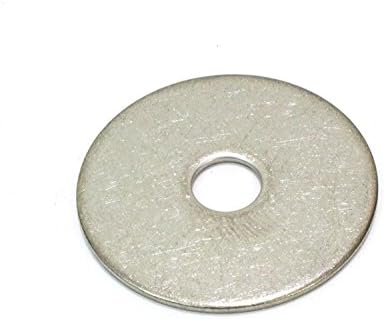 No. 8 x 3/4" Stainless Fender Washer, (100 Pack), 18-8 (304) Stainless Steel Flat Washer, 0.174" ID x 0.75" OD x 0.032" Thick, Plain Finish Metal Washer by Bolt Dropper
