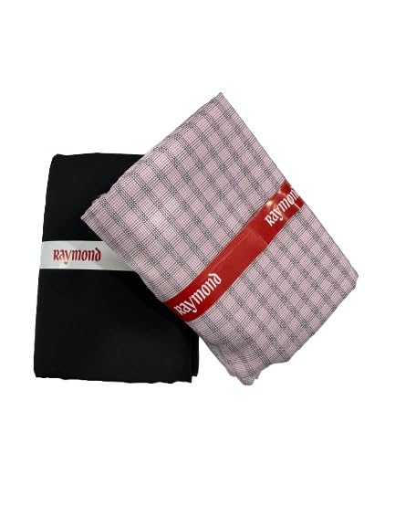 Image of Raymond Men's Premium Shirt & Trouser Fabric Combo | Unstitched Cotton Blend | Formal & Office Wear Fabric Set