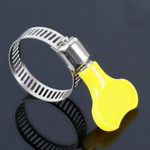 Image of XML Hose Clamp Stainless Steel 1.25 inch Diameter Water Pipe Range Turn Key Worm Gear Ideal for Leak Proof Gas Stove Plumbing Adjustable Safety Tie Clips For Home,Garden,Kitchen,Automotive