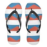 Die hochwertige Gummisohle erhöht die Haltbarkeit der Flip-Flops und das weiche Polyester-Obermaterial sorgt dafür, dass sich die Flip-Flops leicht biegen und kräuseln lassen. Die rutschfeste Gummisohle mit offensichtlichem Muster bietet hervorragende Traktion und Stabilität für alle Oberflächen und Gelände.