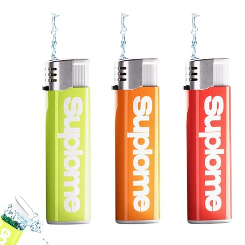 SMTelegance Prank Artikel 2 Stücke Feuerzeug Wasser Spritzt Prank Leichtere Form WasserSpritzt Prank Tricky Party Trick Requisiten Spritzendes Wasserspielzeug