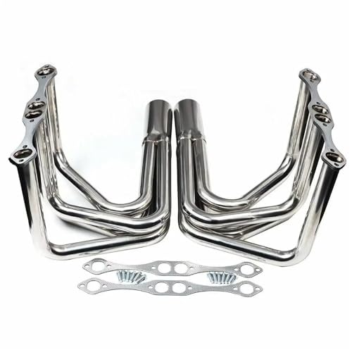 Collecteurs d'échappement SBC V8 en inox pour optimiser les gaz du moteur Roadster