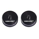 Worker 2Pcs ABS Modified Oblique Line Flywheel Wheel for nerf n-strike elite stryfe/rapidstrike CS-18/rebelle rapid red (Precision Type, Matching to Flat Flywheel Cage,Black)