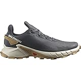 Salomon Alphacross 4 Zapatillas de Trail Running para Hombre, Agarre potente, Comodidad duradera, Rendimiento versátil, Ebony, 40 2/3