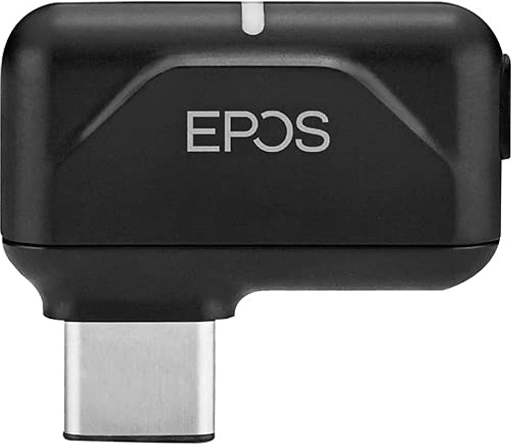 EPOS Enterprise BTD 800 USB-C |Connect Any EPOS Bluetooth Audio Device to Your PC or Mac and Tablet via This USB-C dongle, Black