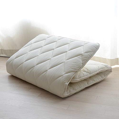EMOOR Japanese Futon Mattress CLASSE & Foldable Tatami Mat (Igusa Mattress) Twin (39x79in), White Floor Sleeping Bed - Thumbnail 7