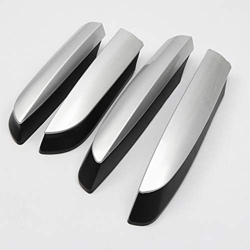 for Toyota RAV4 XA40 2013-2018 Silver Roof Rails Rack End Cover Shell 4pcs Car Accessories(Not fit for Hybrid, Limited Version)