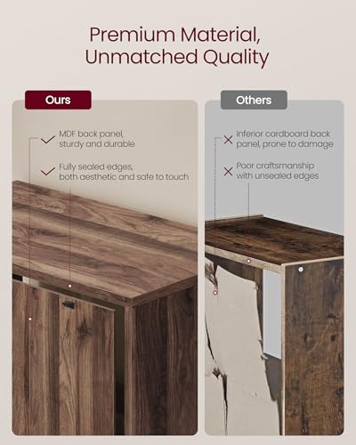 Image of VASAGLE CUSTOS Collection - Bookshelf, 6-Tier Bookcase, Book Shelf, Open Storage Shelf, 9.4 x 23.6 x 63.3 Inches, for Living Room, Home Office, Dining Room, Natural Walnut ULBC166K01