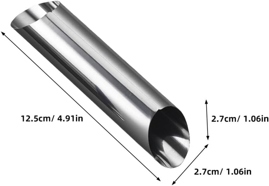 Alipis 30pcs Stainless Steel Cream Horn Molds Croissant Tube Baking Tools Reusable and and Professional Pastry Baking