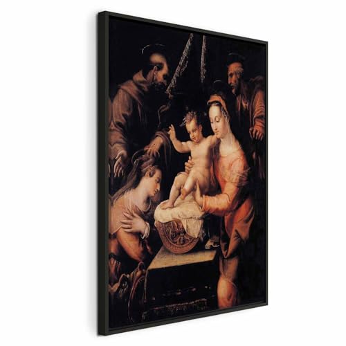 murando - Quadro con Cornice Verticale Naturale Lavinia Fontana 40x60 cm 1 Pezzo - Quadri con Cornici Soggiorno su Tela Canvas - Telaio in Legno - Stampe da Parete - Santi l-G-10723-b-a