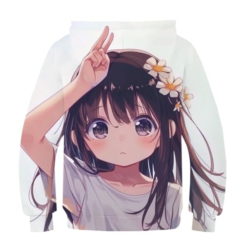Pullover à capuche coloré anti-décoloration pour fille garçon