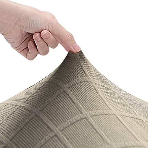 Lansheng Stretch Rhombic Geometric Wingback Chair Covers Slipcover thumb #4