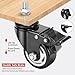 3 Inch Caster Wheels, Casters Set of 4,1/2