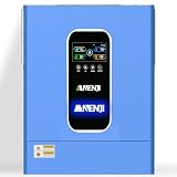 Aninerel 11000W Hybrid Wechselrichter 48V, Built-in 2 MPPT, Unterstützt Parallel 6 Einheiten, Max.160A Batterieladung,Kann Strom in Das Netz Einspeisen, Unterstützt batterielosen Betrieb