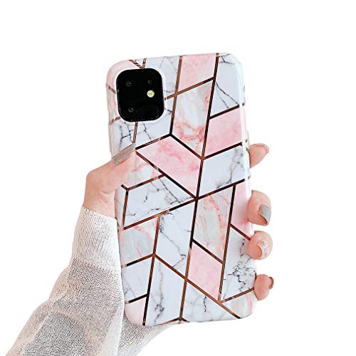 Hishiny Coque iPhone 11 Housse Etui iPhone 11 Pro Max Bling Bling Silicone Cover Feuille d'or Housse de Protection Absorption de Choc TPU Bumper Case Coque Housse pour iPhone 11 Cover