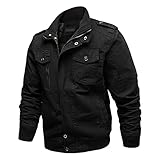 [Matériel]: La veste en pour hommes se compose de qualité durable, avec doublure douce, coupe-vent et chaude, légère et durable; doux à porter et confortable.