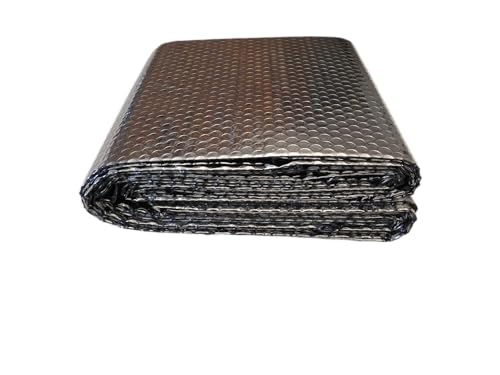 The Stove Wizard Feuille d'isolation pliée 5 m x 60 cm pour radiateur - Panneaux réflecteurs pour sol, toit, mur et plafond, barrière thermique et vapeur - Économie d'énergie