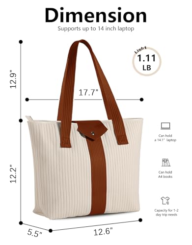 Image of Tote Bag for Women, Lightweight Handbag Bags, Shoulder Hobo Bag for Daily, Travel, School, Teacher