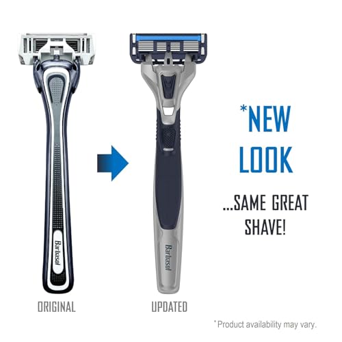 Image of Barbasol Ultra 6 Plus Disposable Razor Value Pack (1 Pack /3 Total Razors) | Premium 6-Blade Disposable Razors, Close Shave technology, UltraTrimmer 7th Blade, Pivoting Head, Razor Bundle
