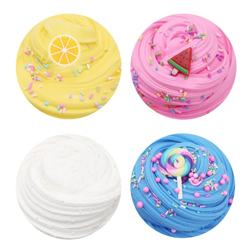 ZONEWAY 7 Pack Cake Butter Slime Kits, Soft and Non-Sticky Slime Kit Party Favors for Girls and Boys - Image 5