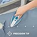 Sunbeam Compact Steam Iron, 1200 Watts, Non-Stick Soleplate, Powerful Shot of Steam, Horizontal or Vertical, Spray Mist, Precision Tip, White/Blue