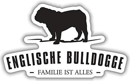 Aufkleber Englische Bulldogge wetterfester