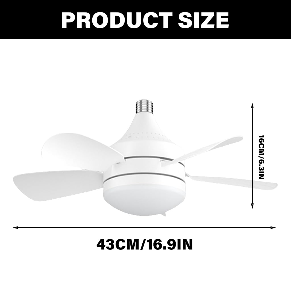 Ventilador de techo LED ajustable con viento fuerte, distribución uniforme de iluminación eficiente de energía para el hogar, recámara, oficina