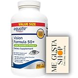 Equate Vision Formula 50+ Softgel Dietary Supplement, 300 Count + me Gusta Sticker