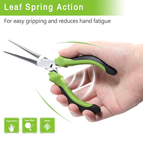 SPEEDWOX 6 Inches Mini Needle Nose Pliers for Jewelry Making Smooth Jaws Extra Long Fine Pliers Professional Tool Beading Hobby Craft DIY - Image 3