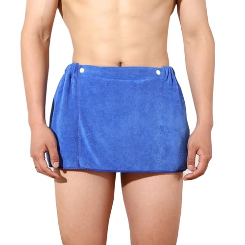 ILiemao Toalla Sauna para Hombre, Toalla de Sauna con Cierre de Gancho y Bucle de Banda Elástica, Toallas Gimnasio para Sauna Fitness Playa Baño(M2,30x140 cm)